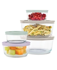 Pyrex Simply Store 10-Pc. Glass Storage Set