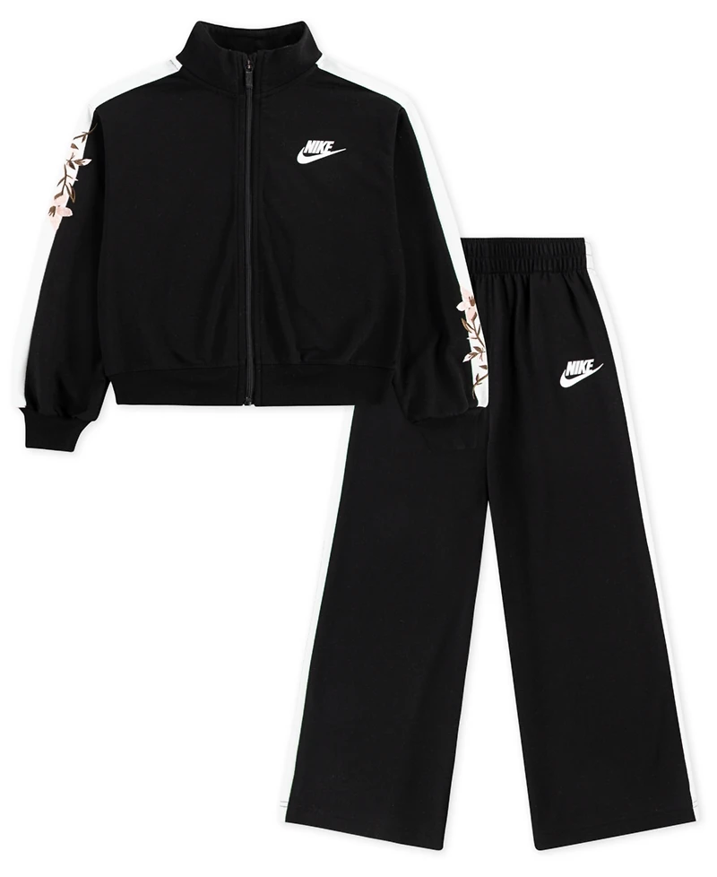 Nike Toddler and Little Girls 2-Piece Floral Track Jacket Pants Set