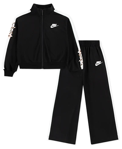 Nike Toddler and Little Girls 2-Piece Floral Track Jacket Pants Set