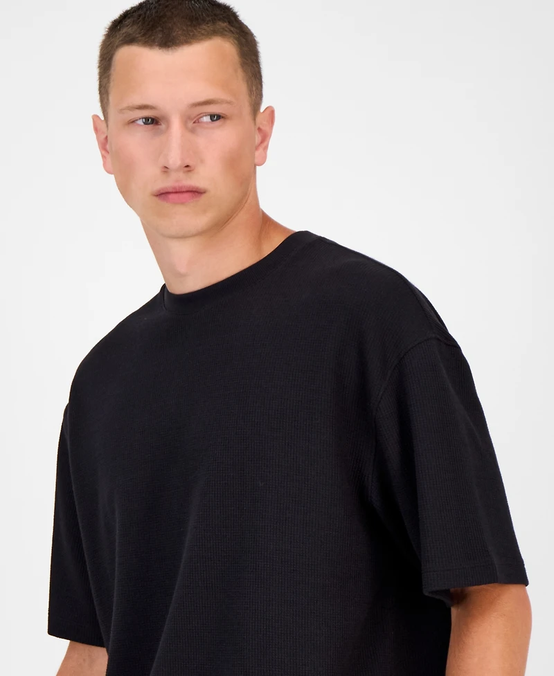 Hugo By Boss Men's Nuwaffle Cotton T-Shirt