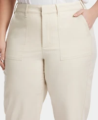 Nydj Plus Utility Relaxed Straight Leg Pants