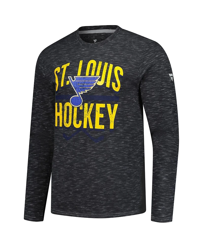 Fanatics Men's Charcoal St. Louis Blues Long Sleeve T-Shirt