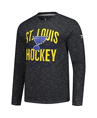 Fanatics Men's Charcoal St. Louis Blues Long Sleeve T-Shirt