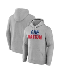 Fanatics Men's Gray St. Louis Blues Cardinals One Nation Pullover Hoodie