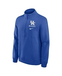 Nike Men's Royal Kentucky Wildcats Primetime Club Half-Zip Pullover Sweatshirt