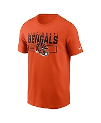 Nike Men's Orange Cincinnati Bengals Primetime Helmet Essential T-Shirt