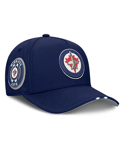 Fanatics Men's Navy Winnipeg Jets 2025 Nhl Draft Authentic Pro On-Stage Podium A-Frame Adjustable Hat