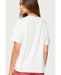 Edikted Women's Flower Vase Oversized T Shirt