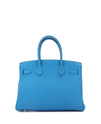 Pre-Owned Hermes Birkin 30 Handbag Verso Togo with Palladium Hardware