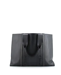 Pre-Owned Chloe Large Woody Tote Leather