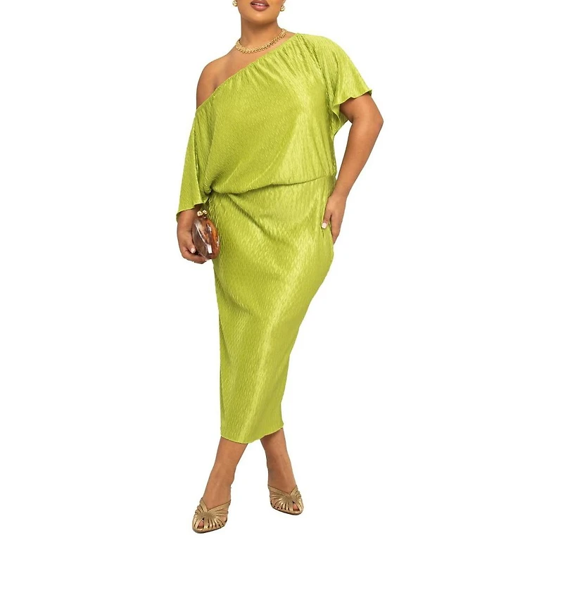 Fashion-szn Curve Women's Chevron Midaxi Dress