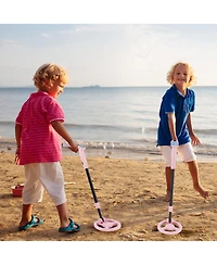 Gymax 24.5''-33.5'' Metal Detector for Kids with Lcd Display IP68 Waterproof
