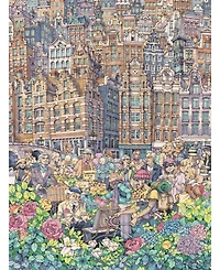 New York Puzzle Company 'Dam Charming City 1000 Piece Puzzle