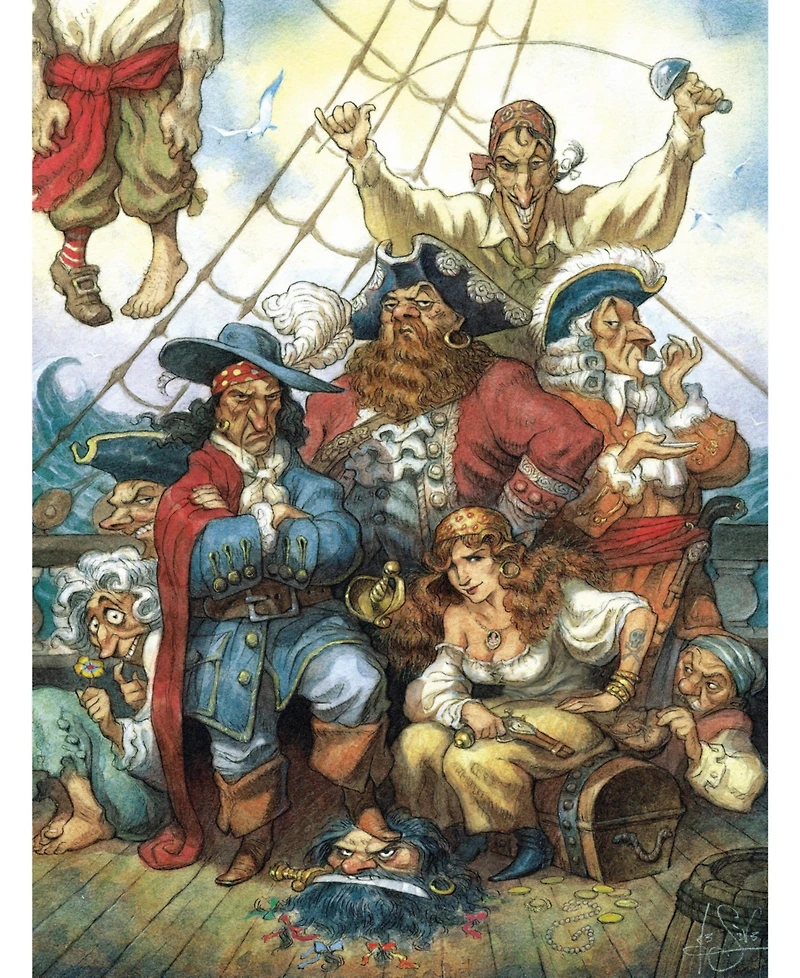 New York Puzzle Company A Pirate's Life 1000 Piece Puzzle