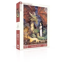 New York Puzzle Company Chat with a Dragon 500 Piece Puzzle