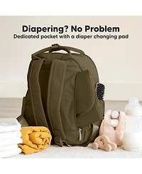 KeaBabies Play Diaper Bag Backpack Comes with Portable Changing Pad, Baby for Mom, Travel Essential