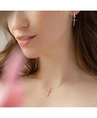 Sterling Silver Ariel Mismatching Cross Earrings