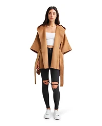 Belle & Bloom Women's Jackson Landing Wool Blend Cape Coat