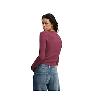 Cotton On Women's Everfine Rib V-Neck Polo