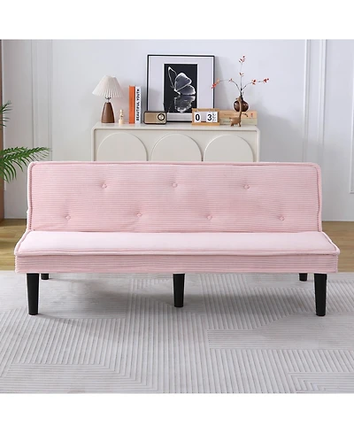 Streamdale Furniture 66" Corduroy Sofa Bed - Flexible Living Room/Apartment/Bedroom