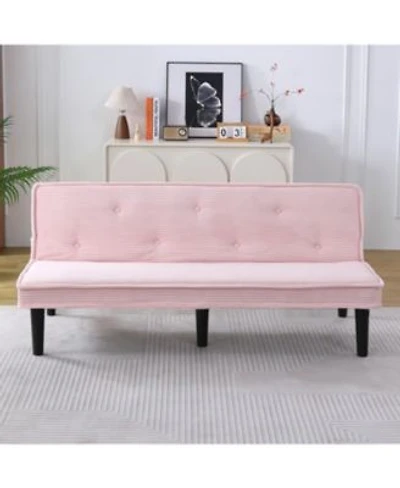 Streamdale Furniture 66 Corduroy Sofa Bed Flexible Living Room Apartment Bedroom