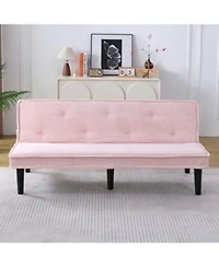 Streamdale Furniture 66 Corduroy Sofa Bed Flexible Living Room Apartment Bedroom