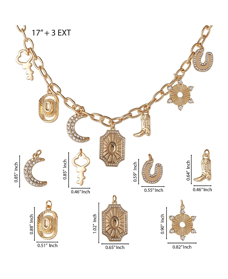 Jessica Simpson Starburst Charm Necklace