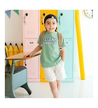 Sweet Wink Little and Big Boys Second Grade Varsity Short Sleeve T-Shirt