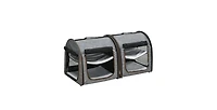 Aostirmotor 39" Portable Soft-Sided Pet Cat Carrier with Two Compartments, Soft Cushions & Storage Bag