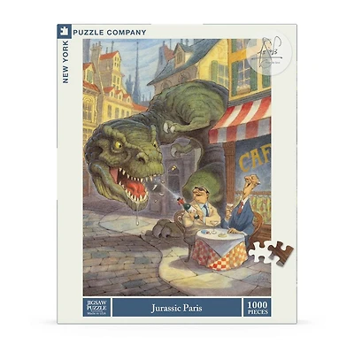 New York Puzzle Company Jurassic Paris 1000 Piece Puzzle