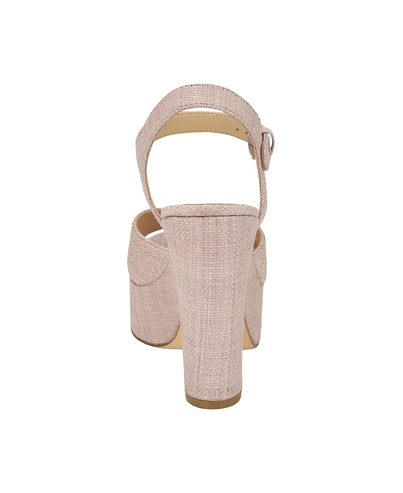 Guess Women's Saylin Woven Block Heel Platform Sandals
