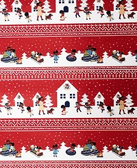 Black Paper Party Snowy Stripe Gift Wrap