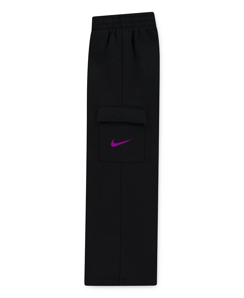 Nike Toddler and Little Girls 2-Piece Essentials Crewneck Cargo Pants Set