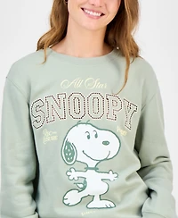 Love Tribe Juniors' All Star Snoopy Crewneck Sweatshirt