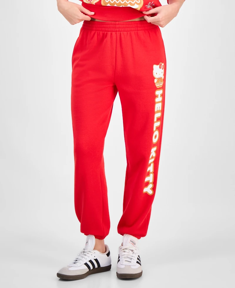 Hybrid Juniors' Hello Kitty Holiday Jogger Sweatpants