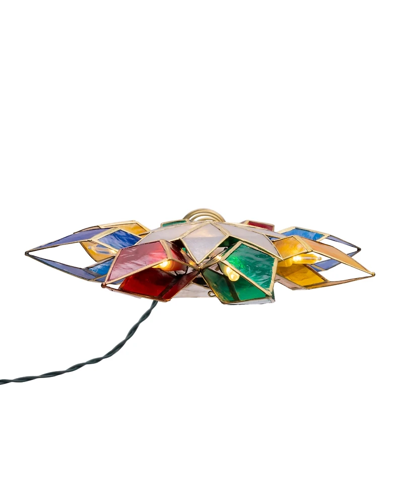 Kurt Adler 10-Light Capiz Star Treetop