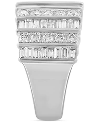Effy Diamond Round & Baguette Multirow Statement Ring (1-7/8 ct. t.w.) in 14k Gold