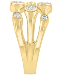 Effy Collection Diamond Three-Row Ring (3/4 ct. t.w.) in 14k Yellow Gold