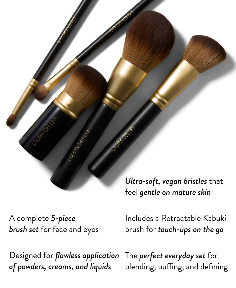 Laura Geller Beauty 5-Pc. Full Face Brush Set