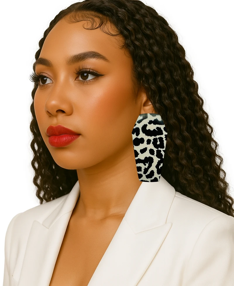 Swanky Designs Geometric Gemma Stud Earrings