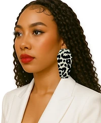 Swanky Designs Geometric Gemma Stud Earrings