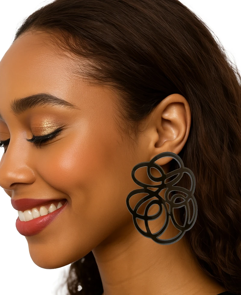 Swanky Designs Tatiana Mini Stud Curvy Earrings