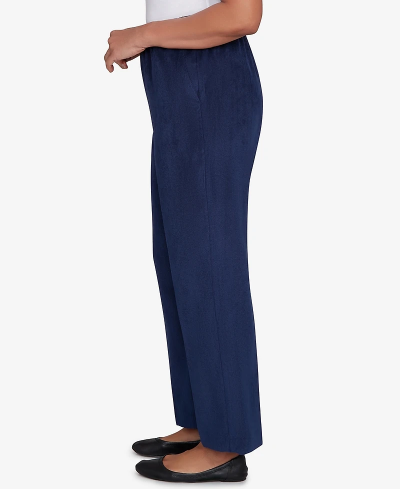 Alfred Dunner Petite Corduroy Medium Length Pants