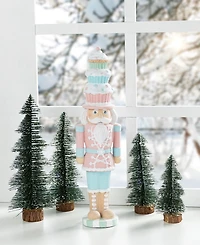 Glitzhome 18.25" Resin Christmas Cupcake Nutcracker