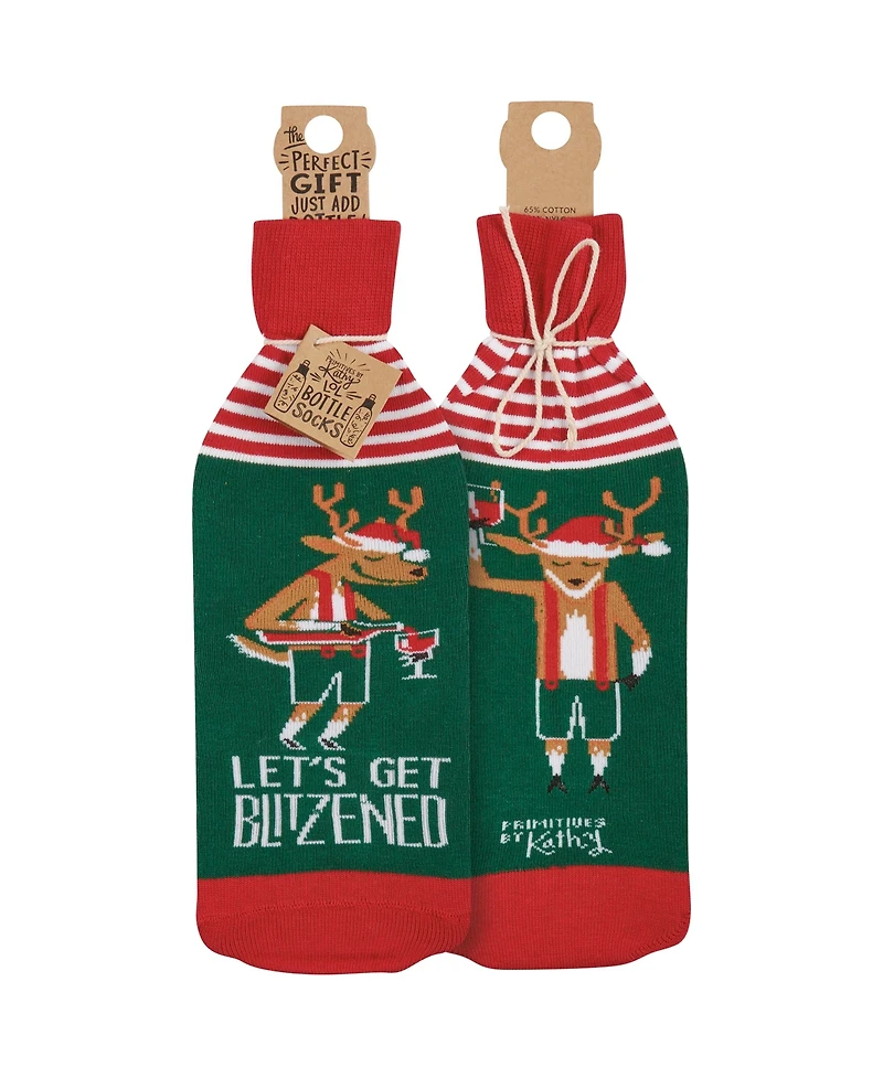 Primitives by Kathy Let's Get Blitzened Bottle Sock