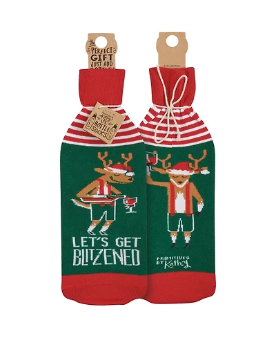 Primitives by Kathy Let's Get Blitzened Bottle Sock