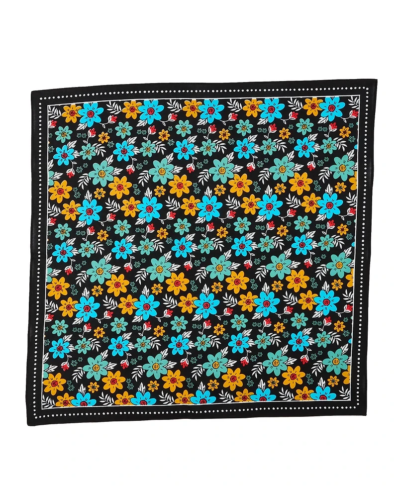 Floral Pattern 22" x 22" 6-Pack Bandana Set