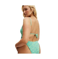 Cotton On Women's Open Back Strapy One Piece Brazilian