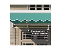Outsunny 13' x 8' Manual Retractable Awning Sunshade Shelter,