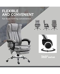 Vinsetto Massage Office Chair, High Back Reclining Desk Chair,